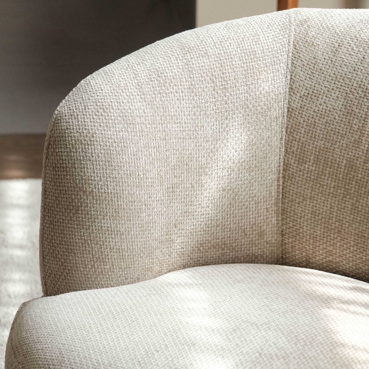 Jakob Light Grey Swivel Lounge Chair