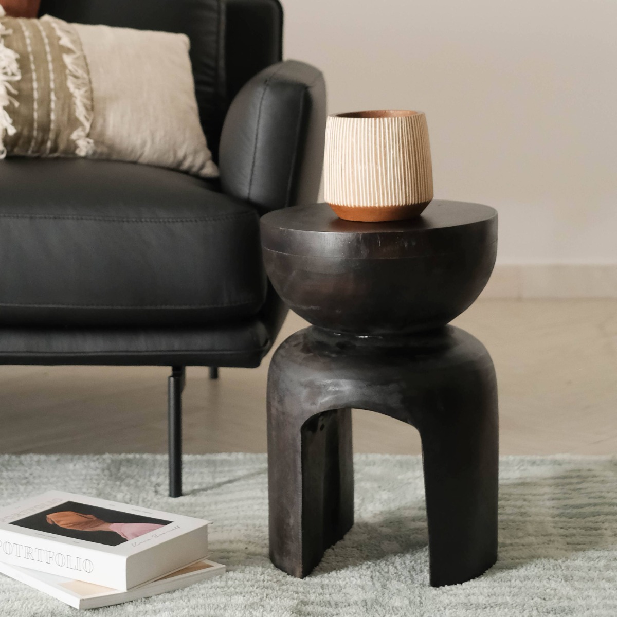 Kaimeer Ebony Side Table