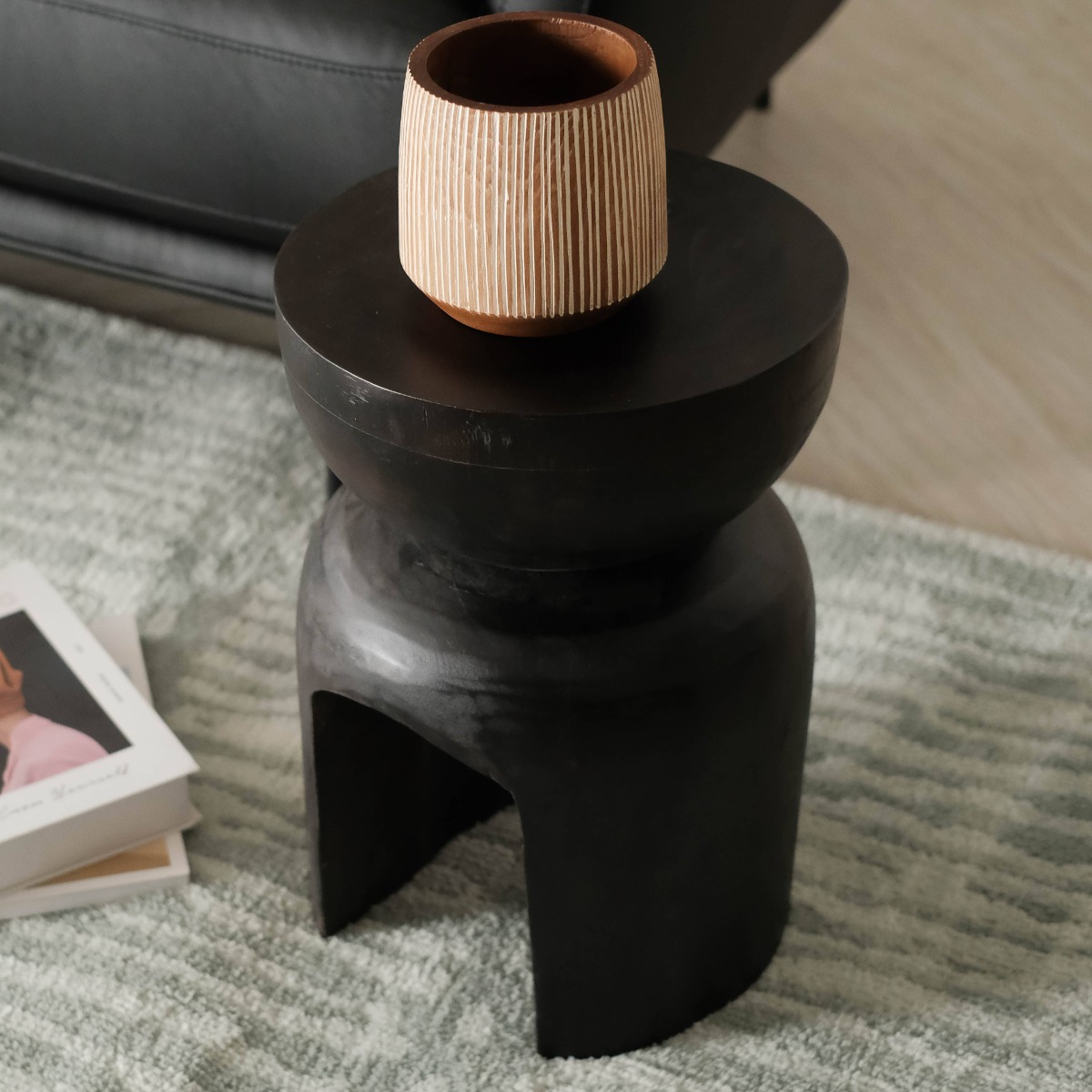 Kaimeer Ebony Side Table