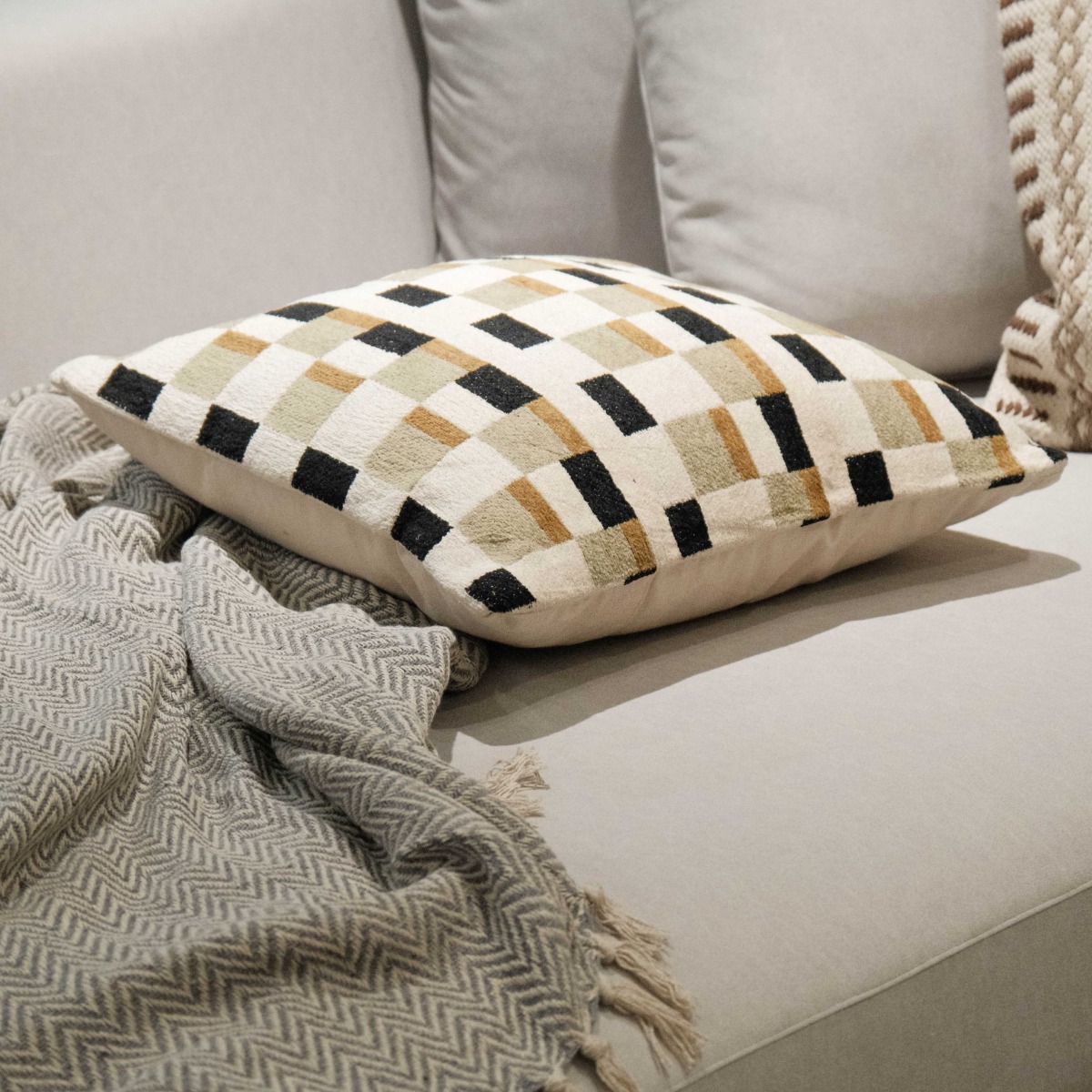 Anya Plaid Cushion Cover 45x45