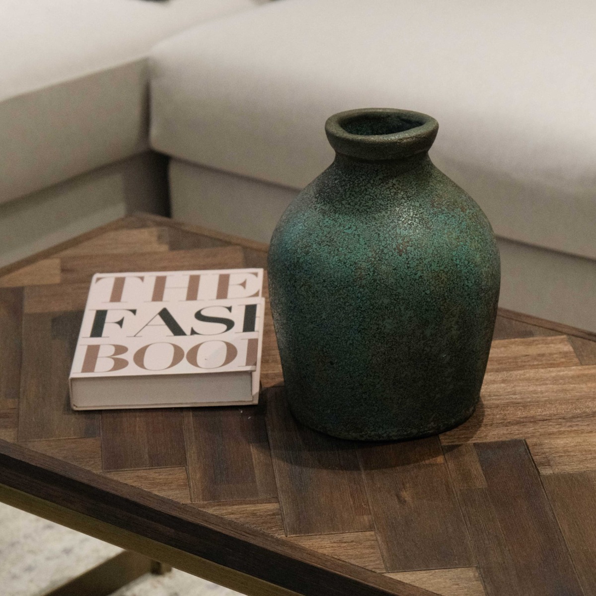 Uma Vintage Jade Teraccotta Vase