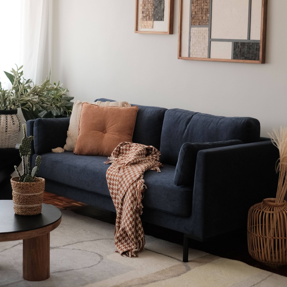 Loft Midnight Blue 3 Seater Sofa