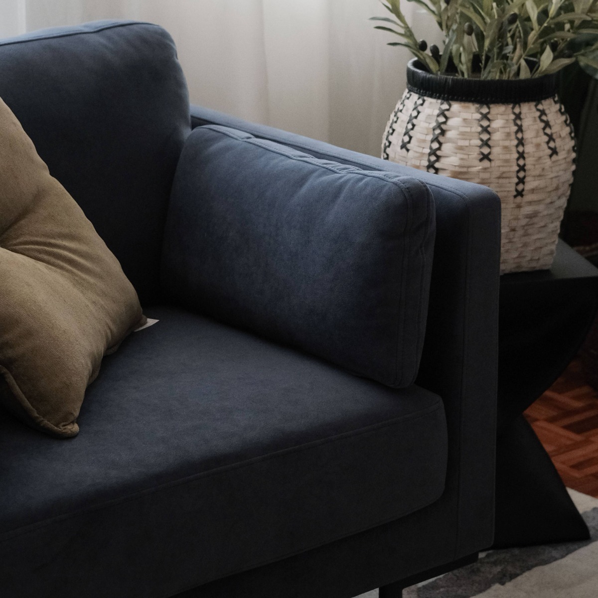 Loft Midnight Blue 1 Seater Sofa