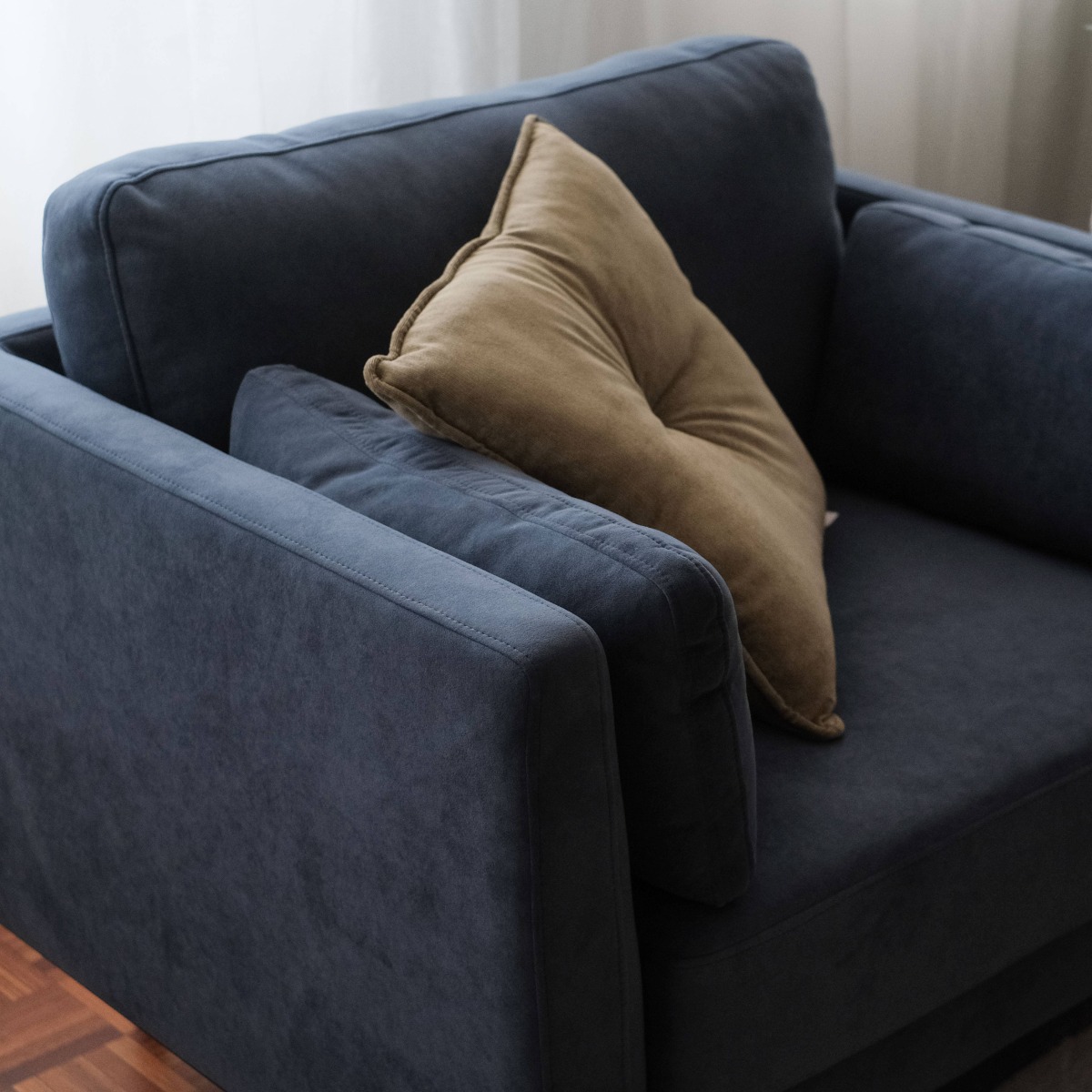 Loft Midnight Blue 1 Seater Sofa