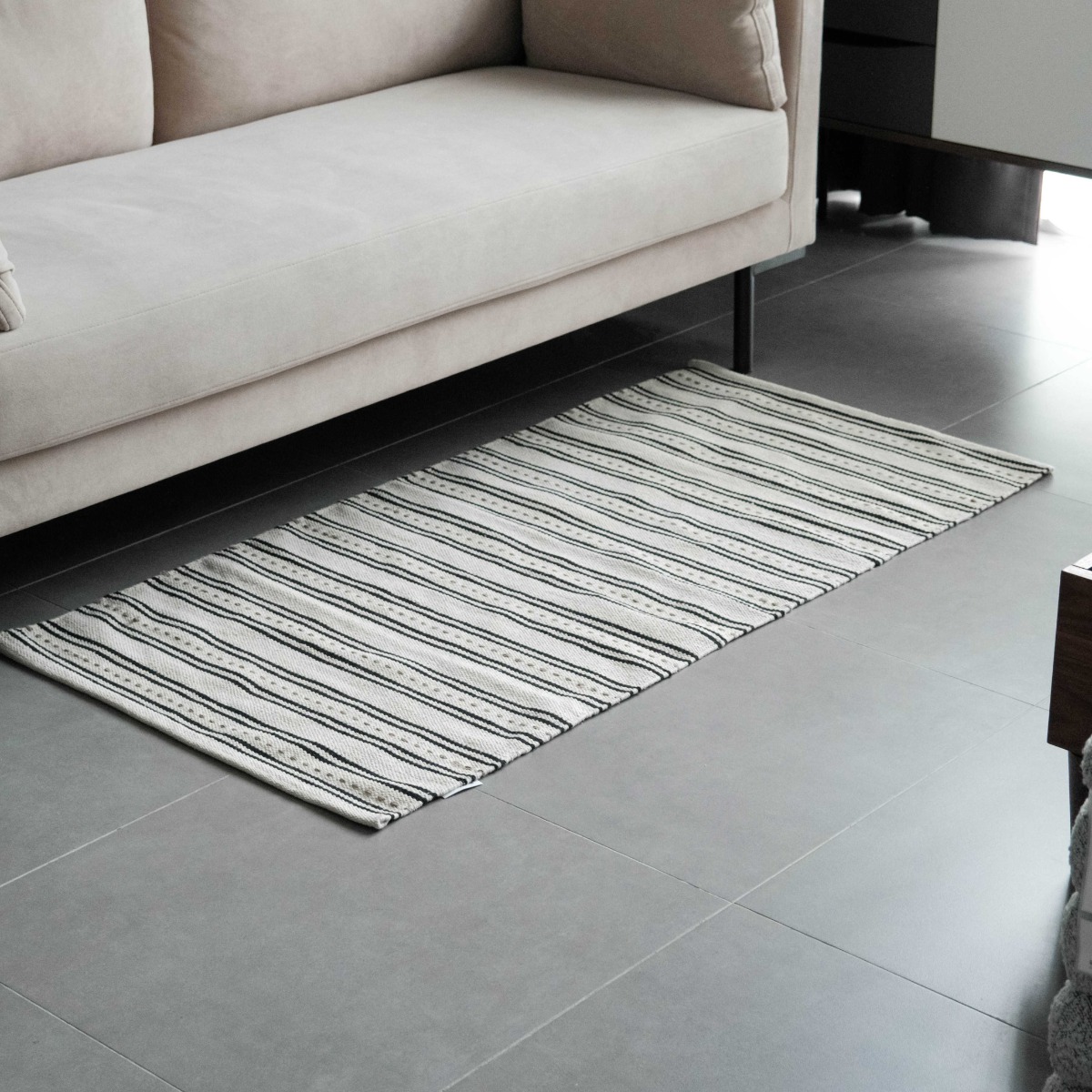 Yash Stripes Cotton Floor Runner 70x140
