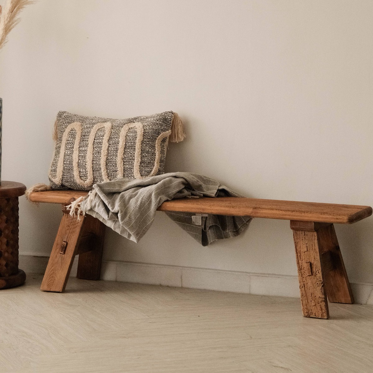 Reclaimed Wood Bench 140cm