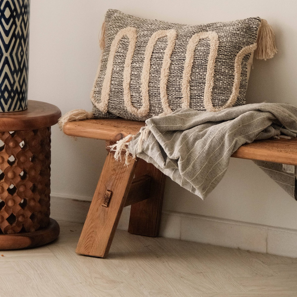 Reclaimed Wood Bench 140cm