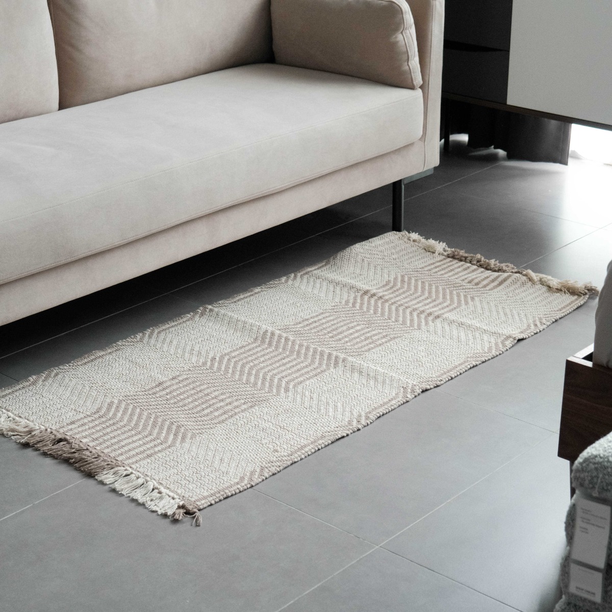 Yash  Chevron Cotton Floor Runner 70x140