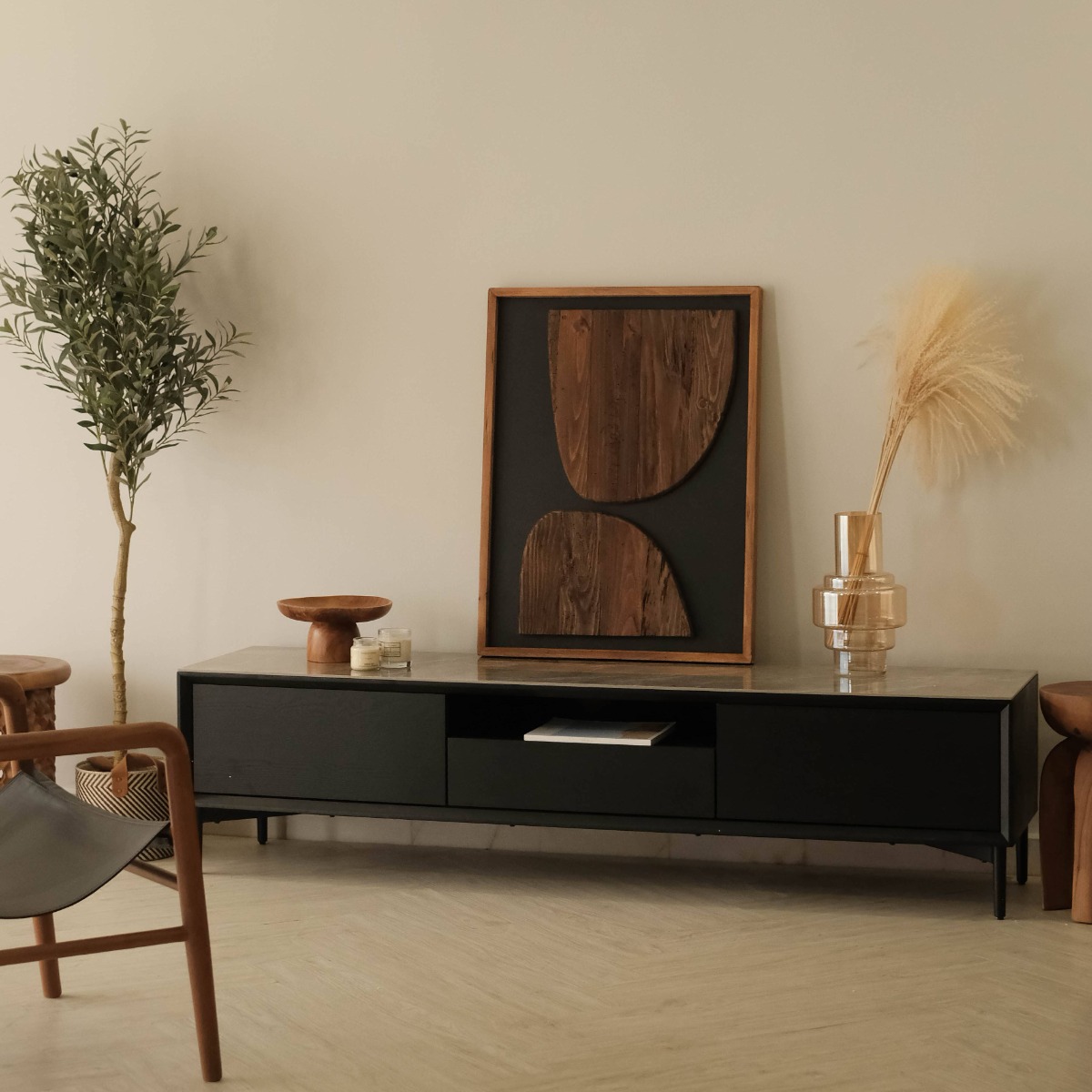 Grayson Ebony TV Cabinet