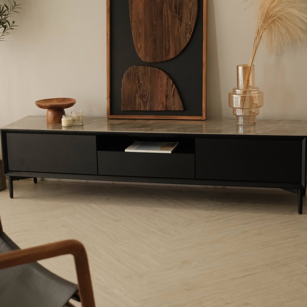 Grayson Ebony TV Cabinet