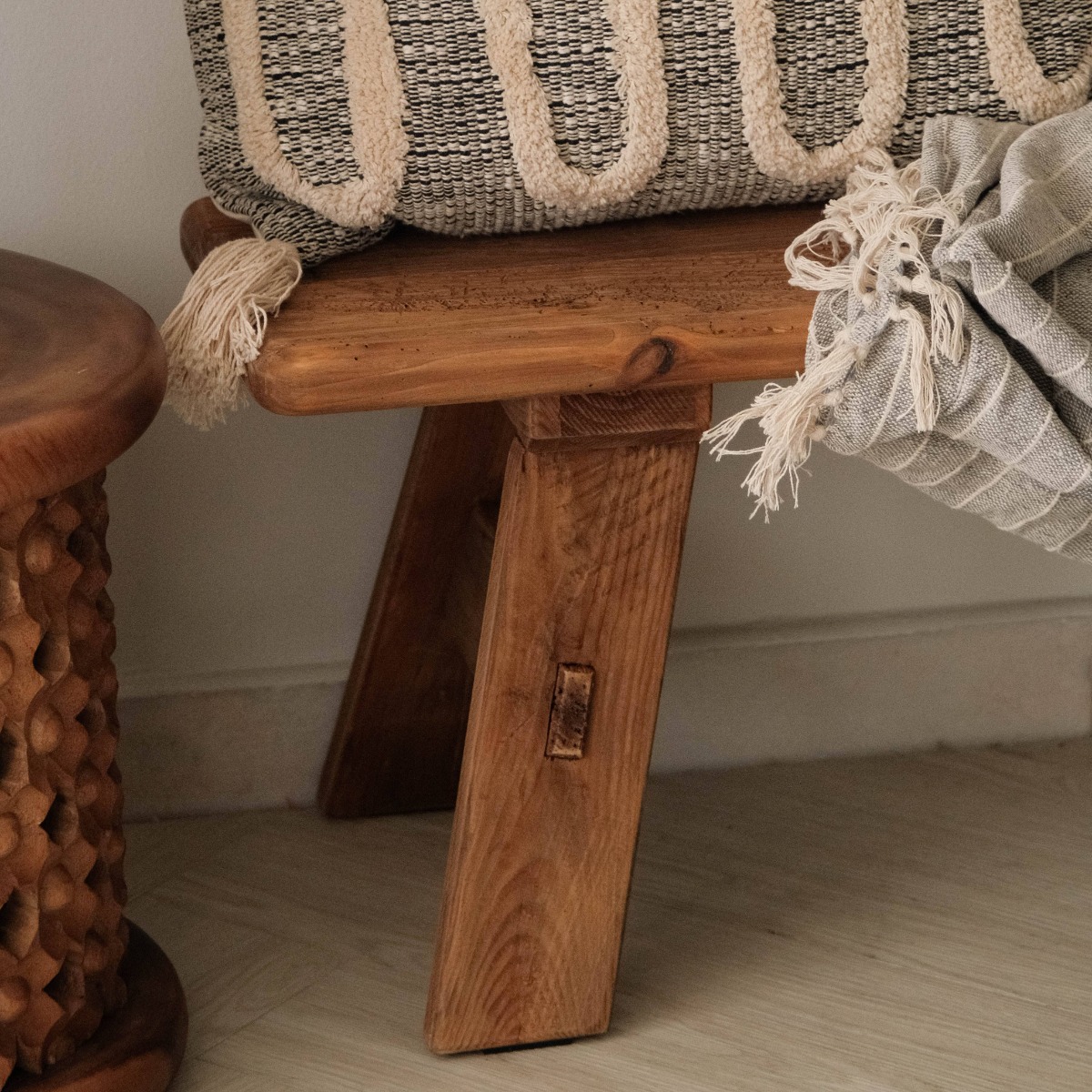 Reclaimed Wood Bench 140cm