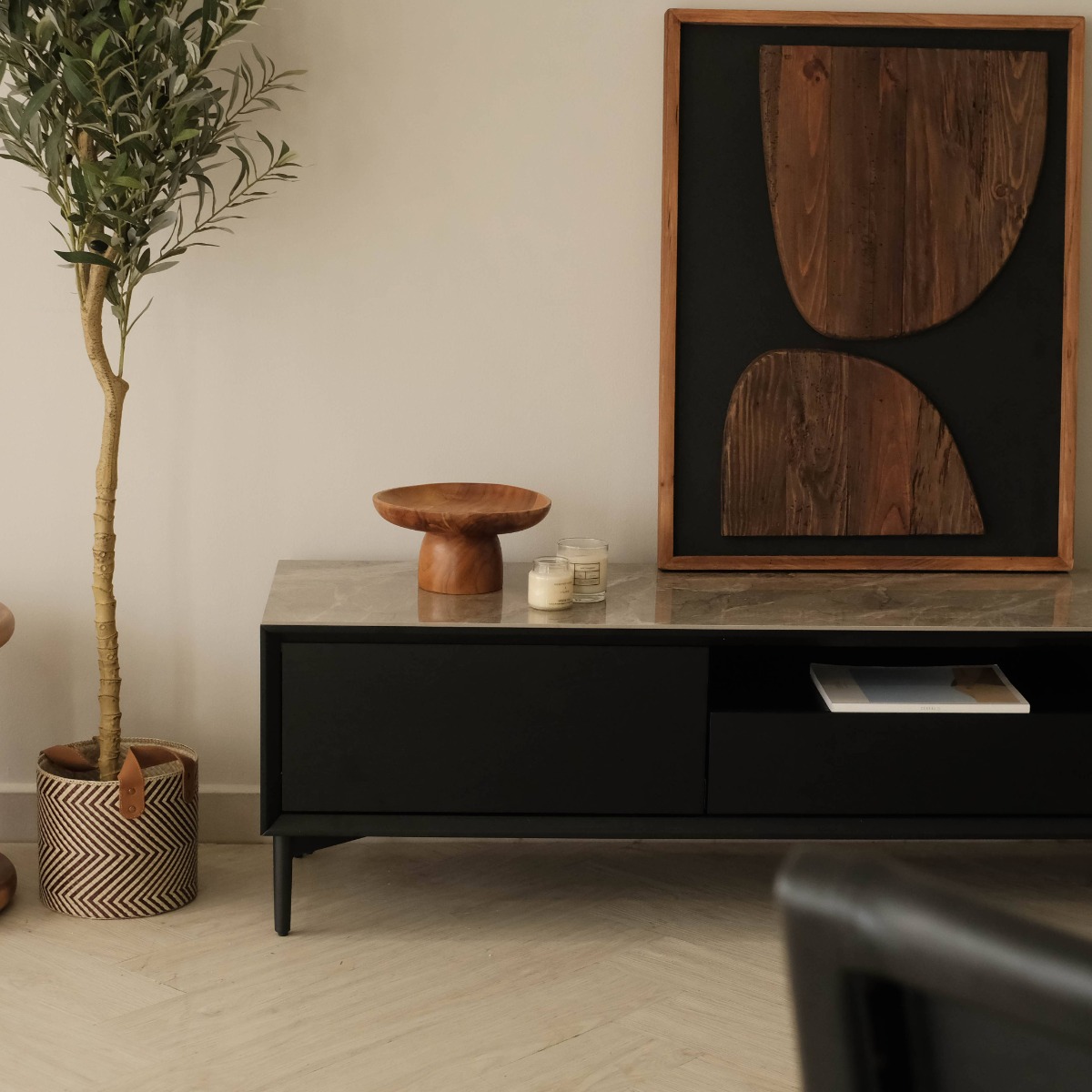 Grayson Ebony TV Cabinet