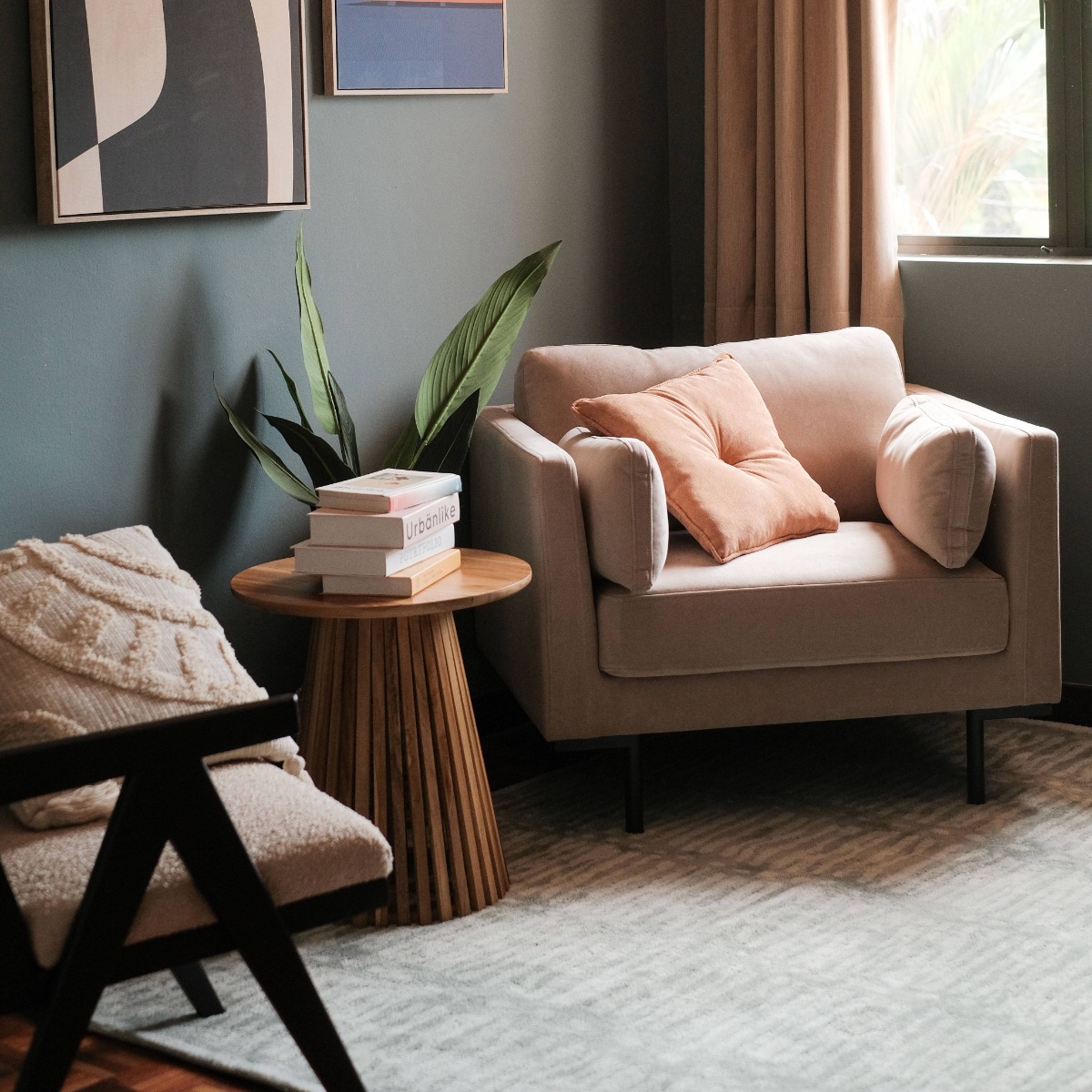 Loft Sand Beige 1 Seater Sofa