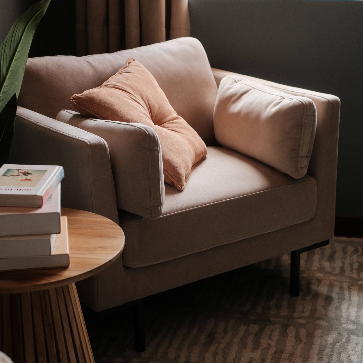 Loft Sand Beige 1 Seater Sofa