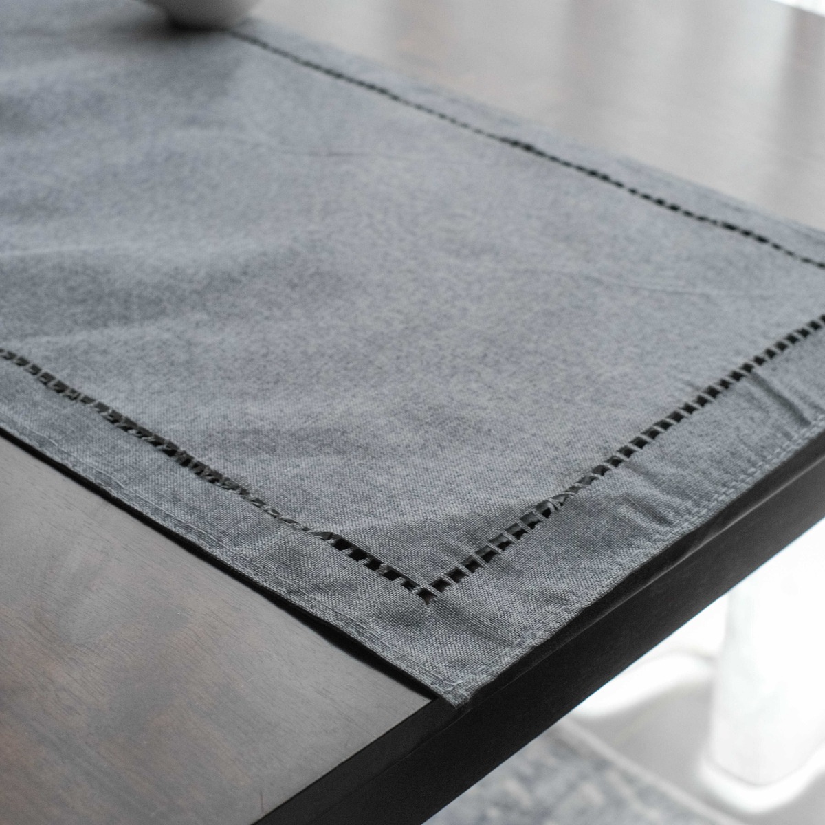 Element Linen Table Runner 40x180cm Dark Grey