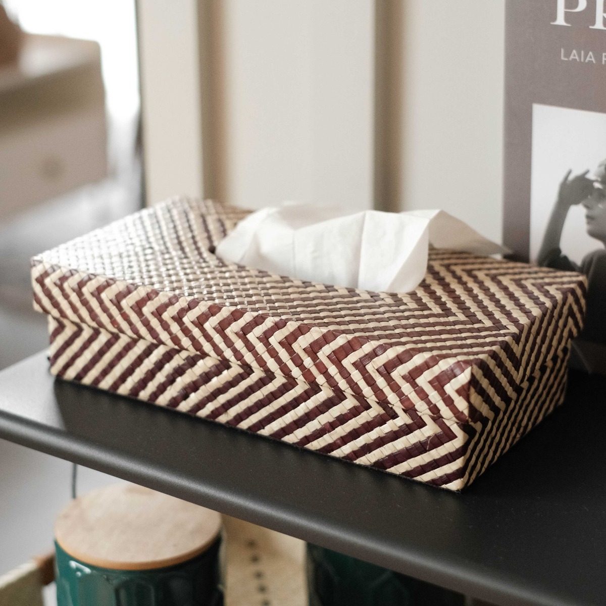 Puri Chevron Tissue Box
