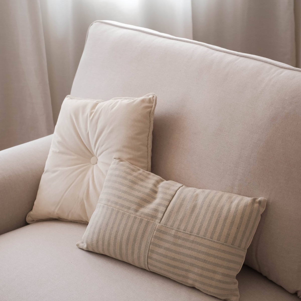 Joni Stripes Cushion 30x50cm Blue