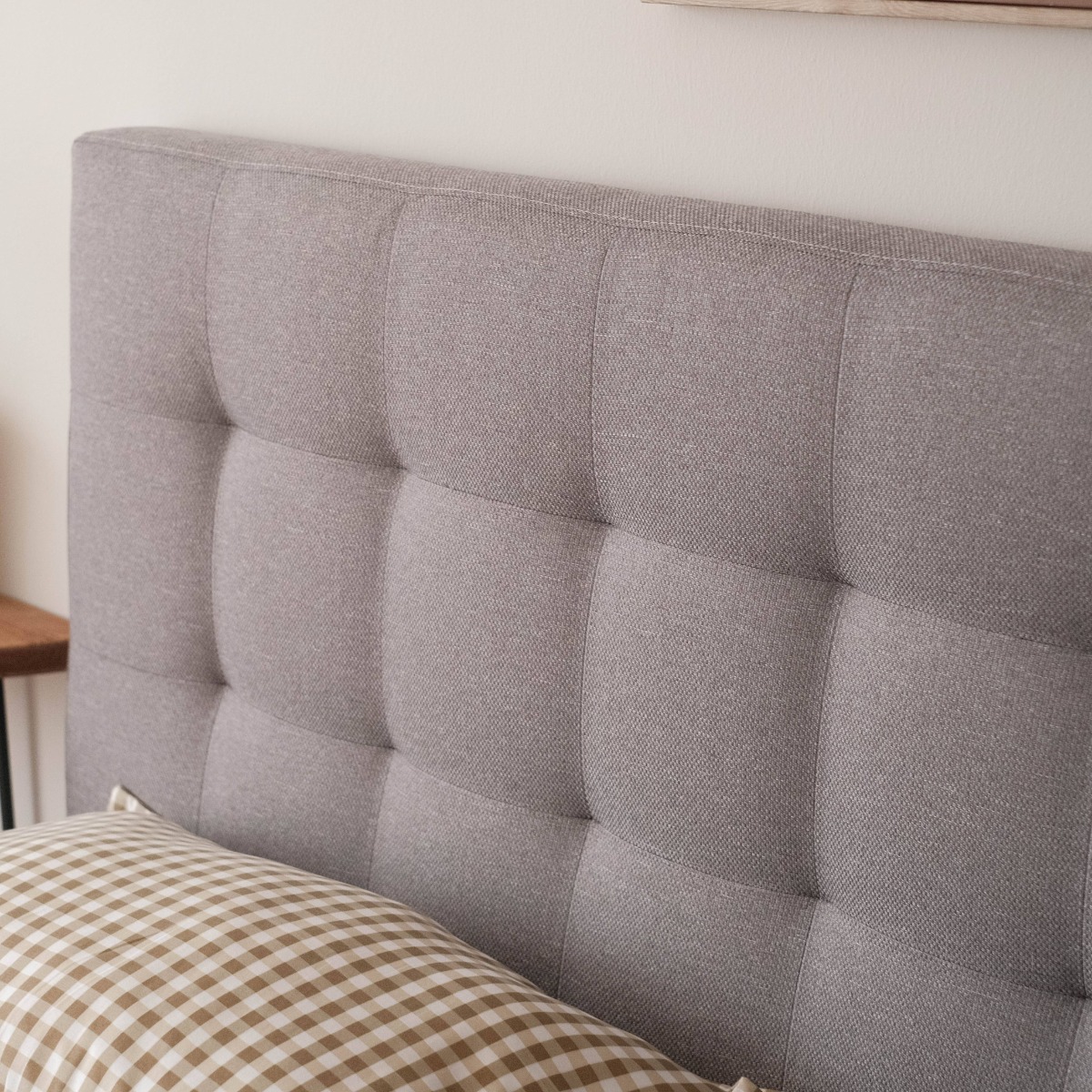 Lillian Pebble Grey King Headboard