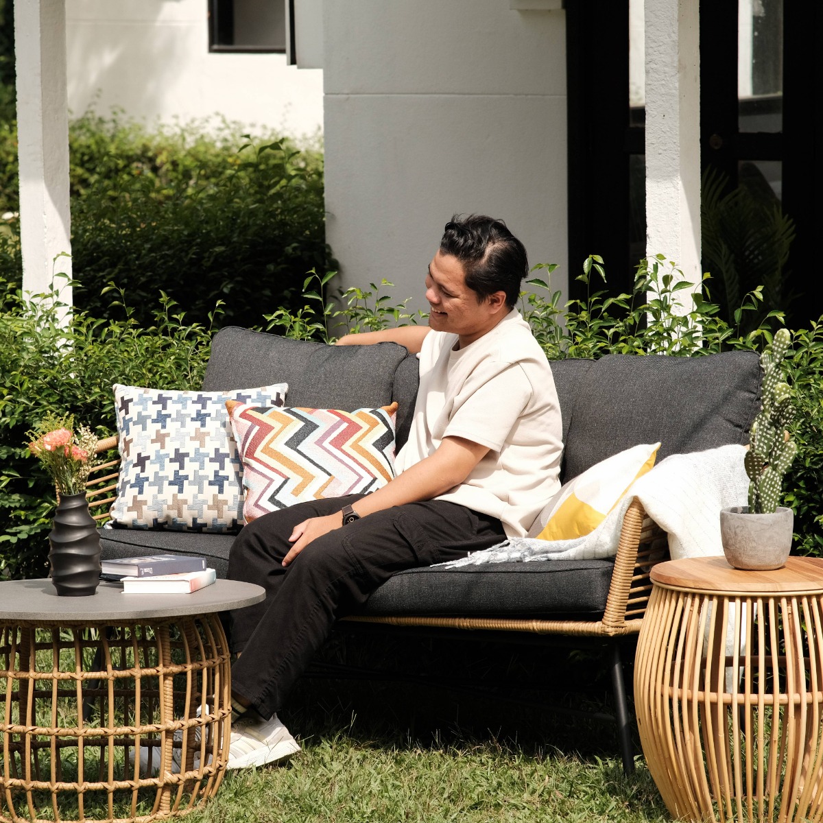 Frangipani Outdoor 3 Seater Sofa