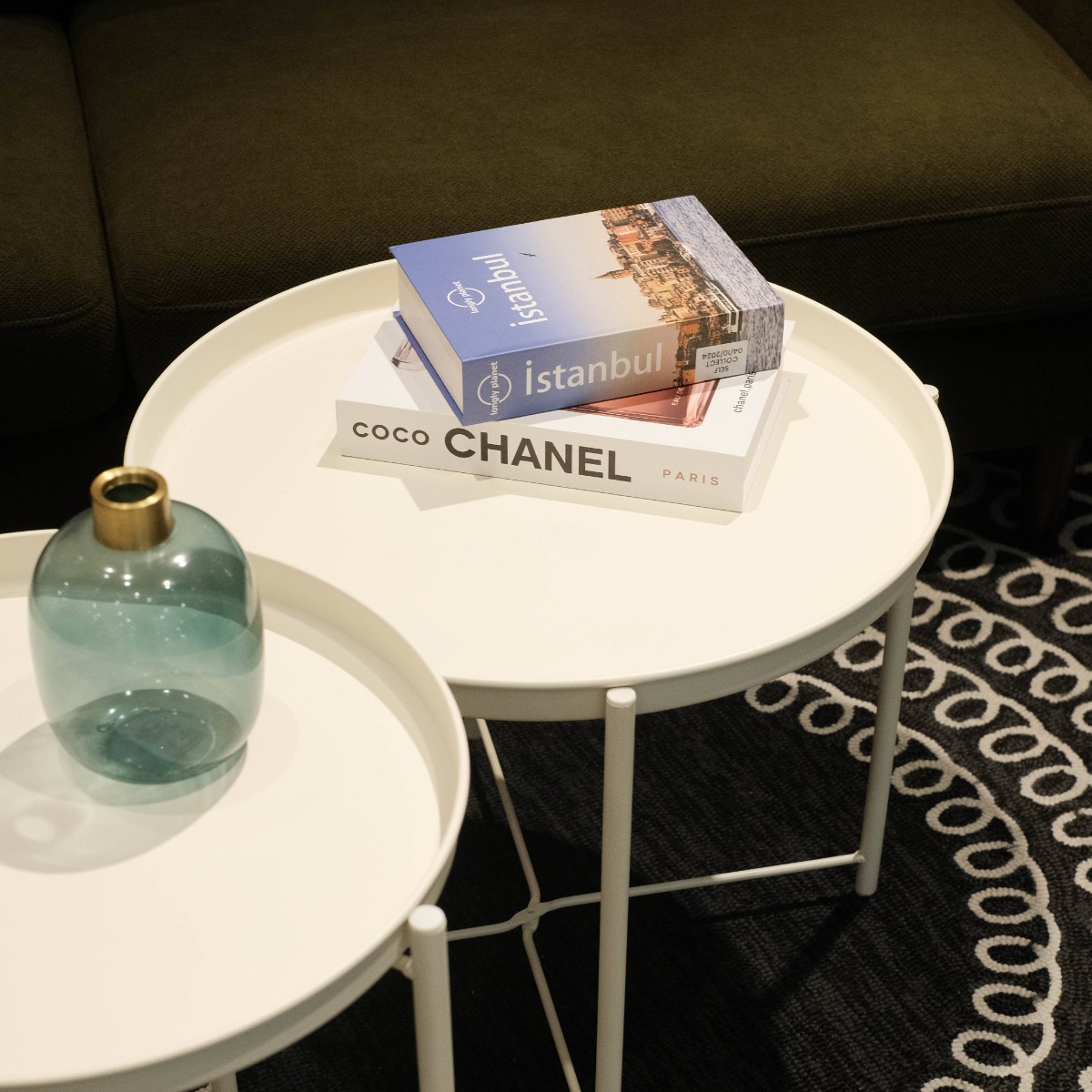 Hani Matt White Tray Coffee Table