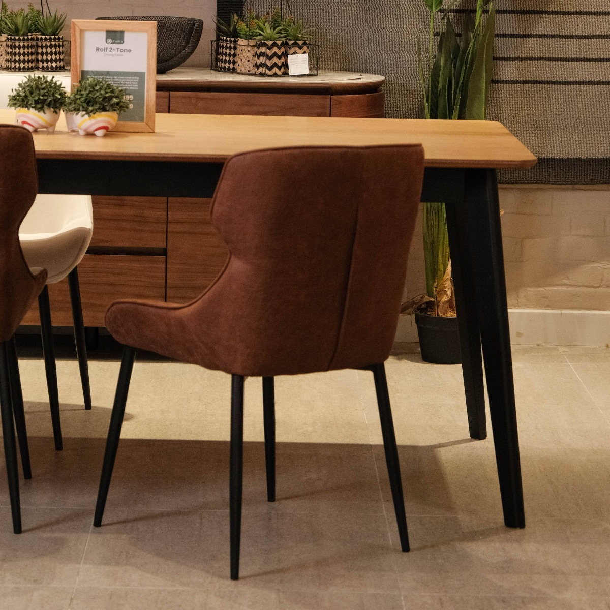 Mateo Vintage Brown Dining Chair