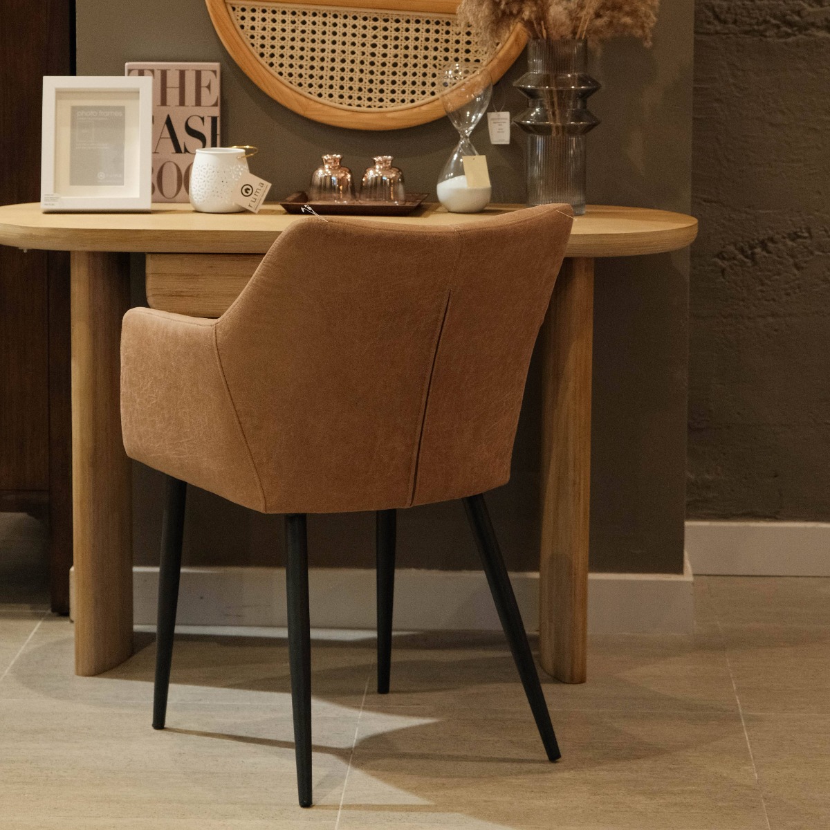 Henderson Vintage Toffee Dining Arm Chair