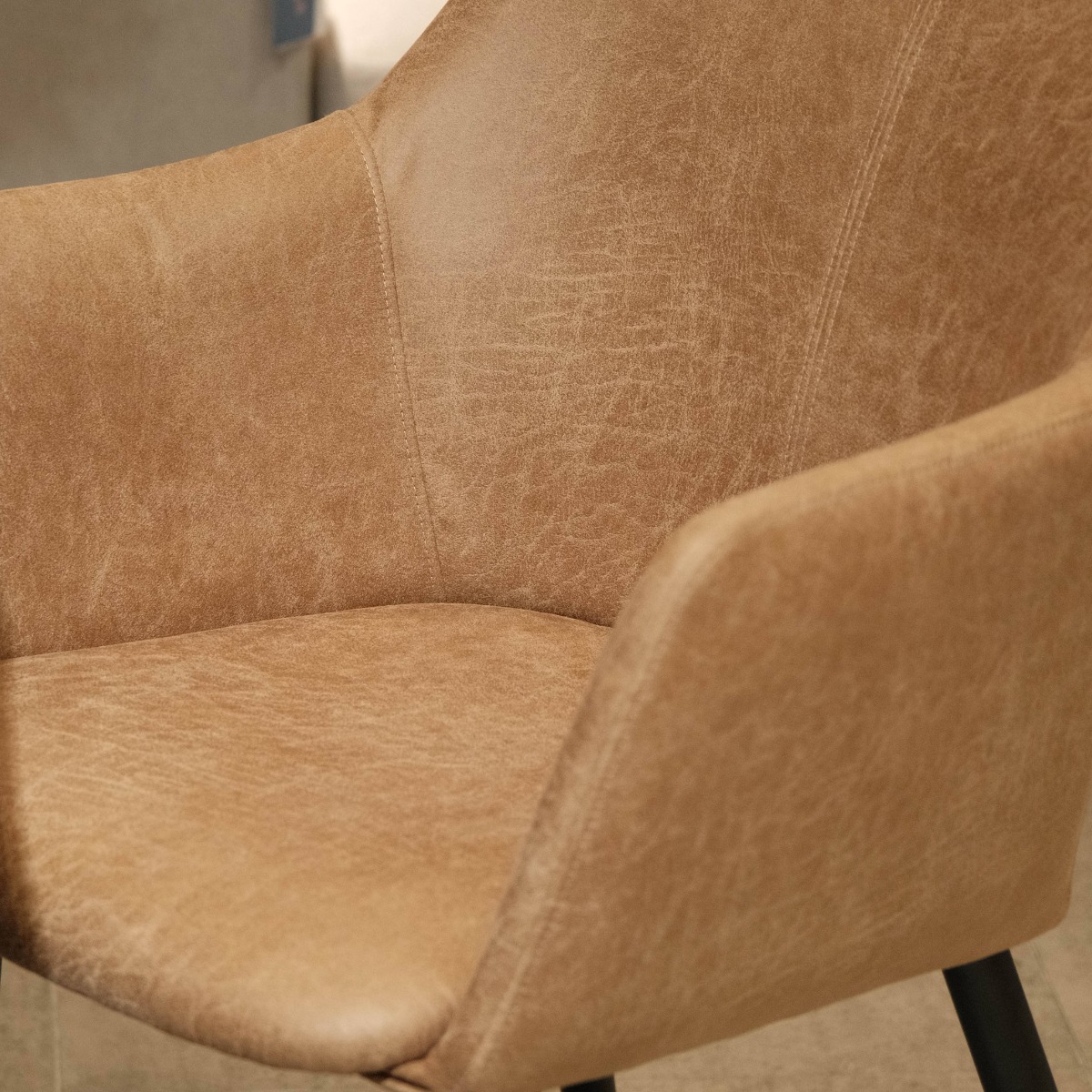 Henderson Vintage Toffee Dining Arm Chair