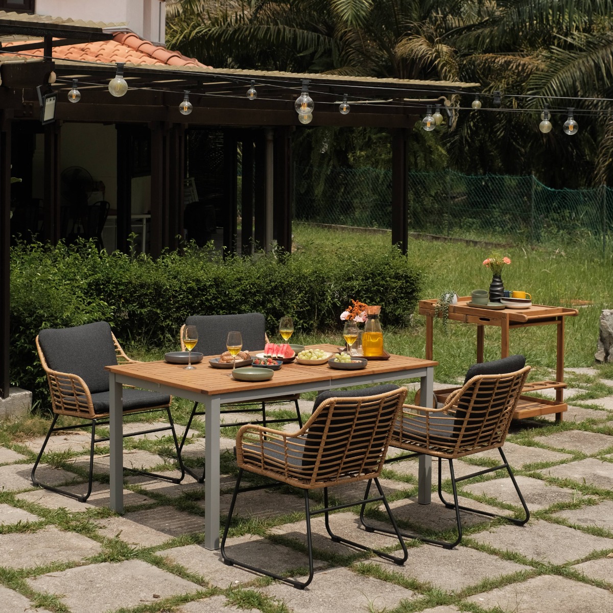 Kerria Outdoor/Indoor Dining Arm Chair