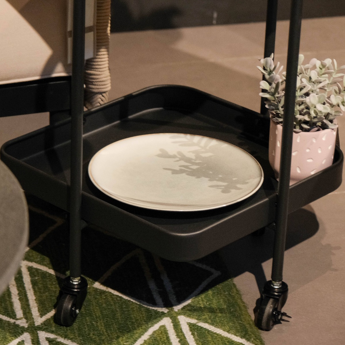 Hera Matt Black Trolley
