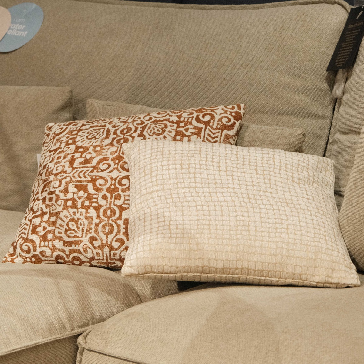 Hive Beige Cushion 45x45