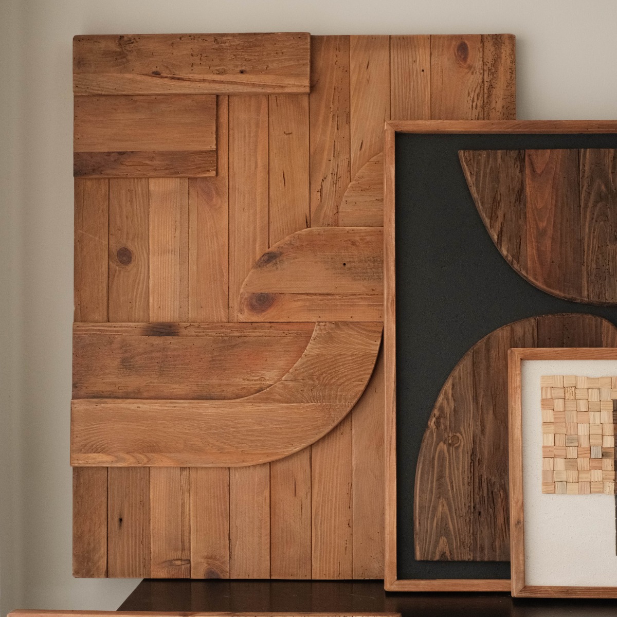 Reclaimed Wood Wall Art 80x96cm - Natural