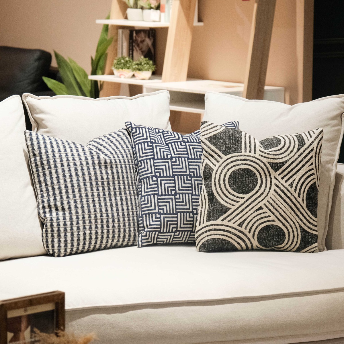 Nara Navy Blue Cushion 45x45