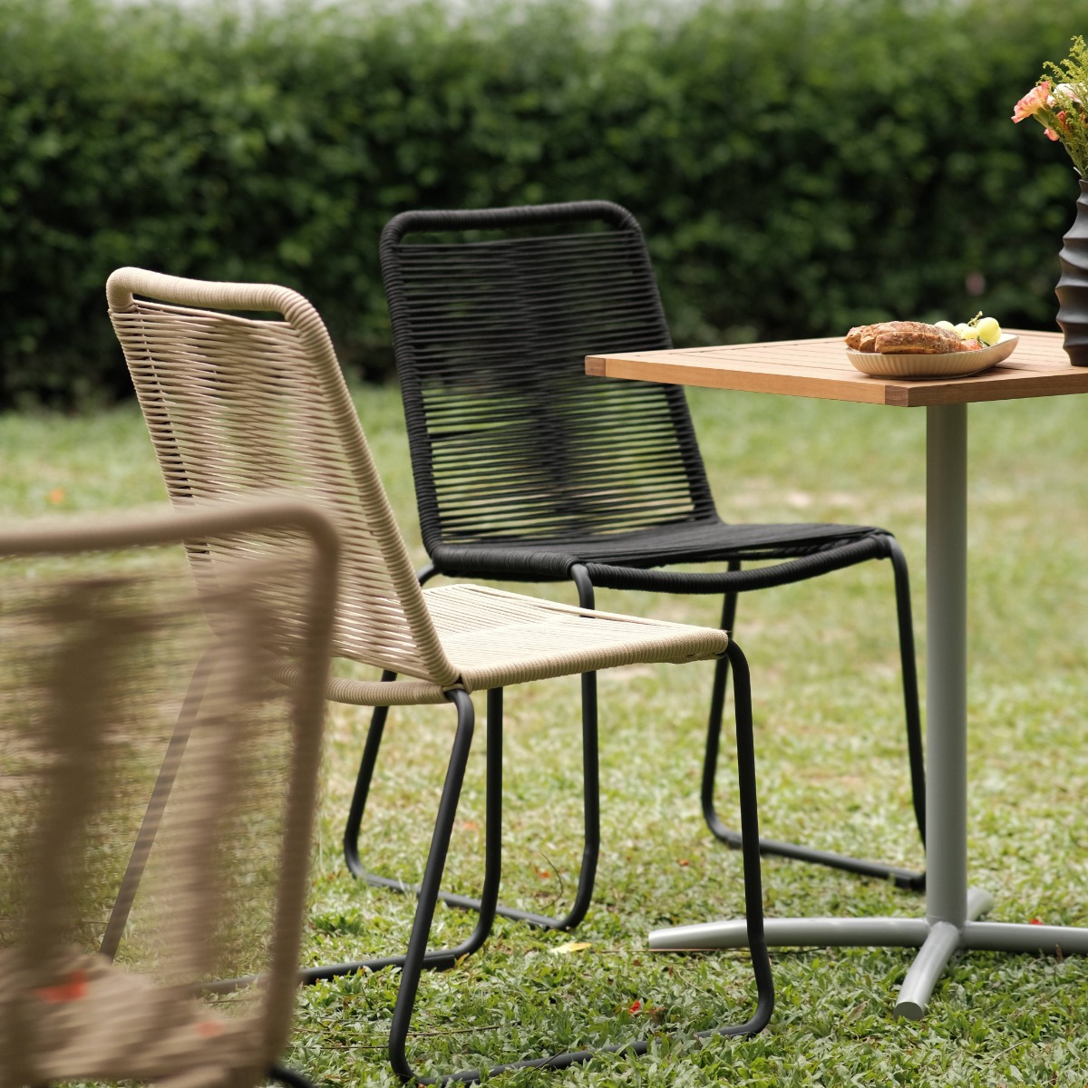 Iris Outdoor/Indoor Dining Chair Ebony