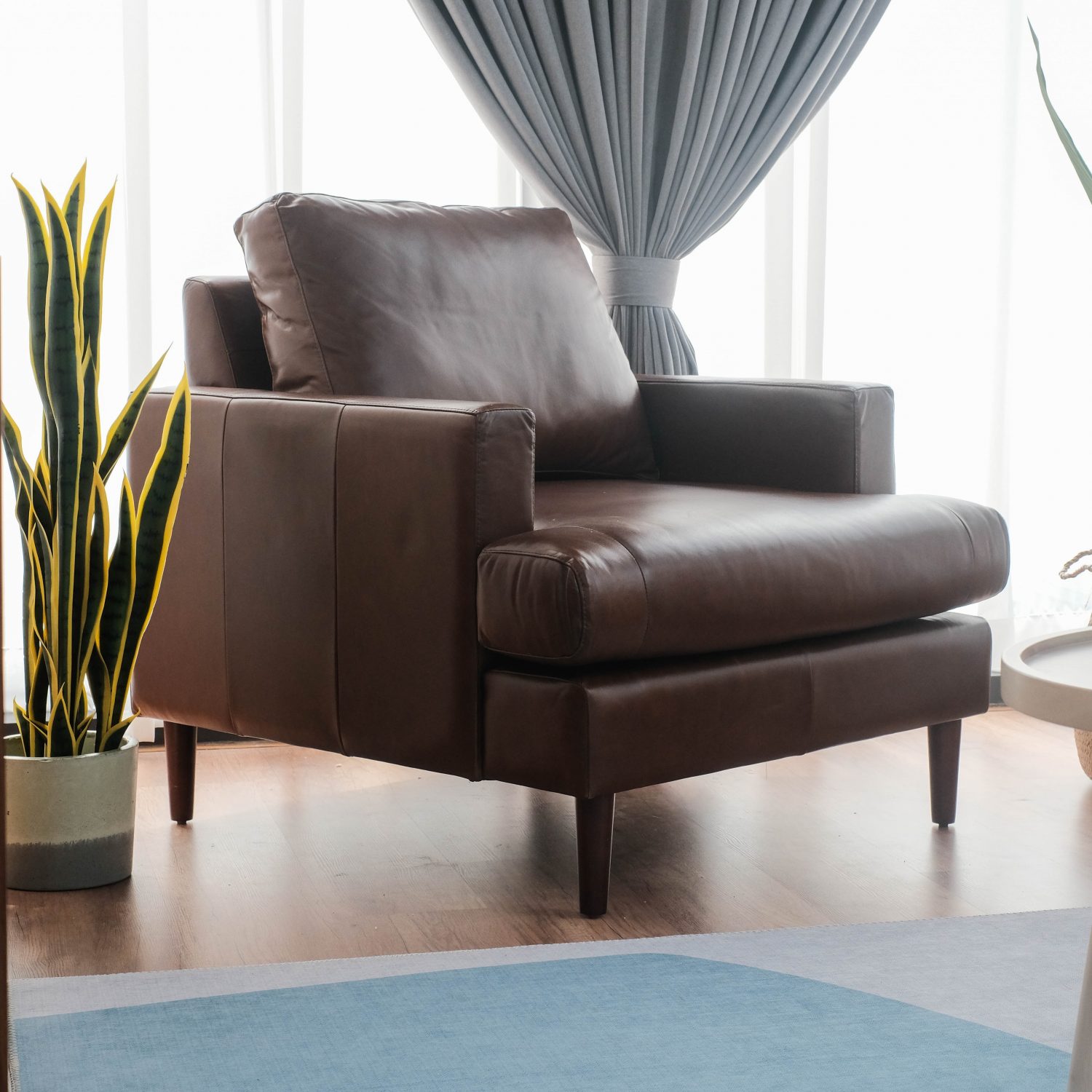 Jarred Vintage Leather 1 Seater Sofa