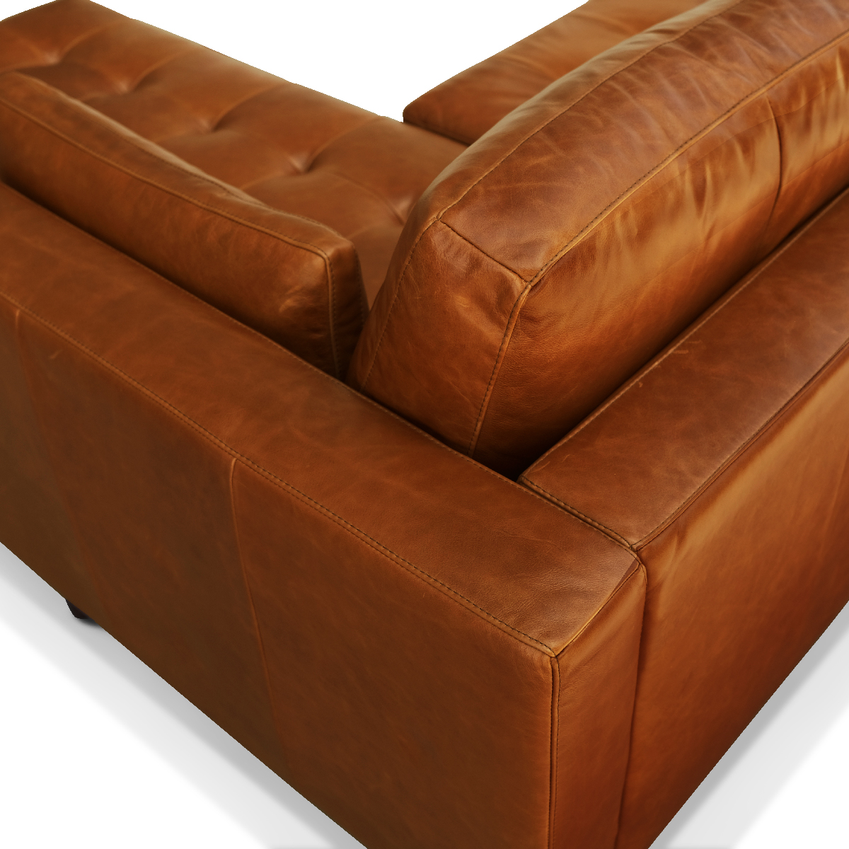 Arthur Left Sectional Sofa Vintage Leather