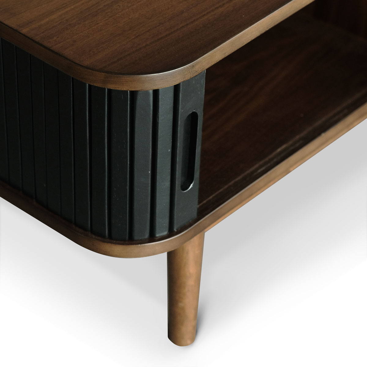 Tyler Ebony Low TV Cabinet 180cm