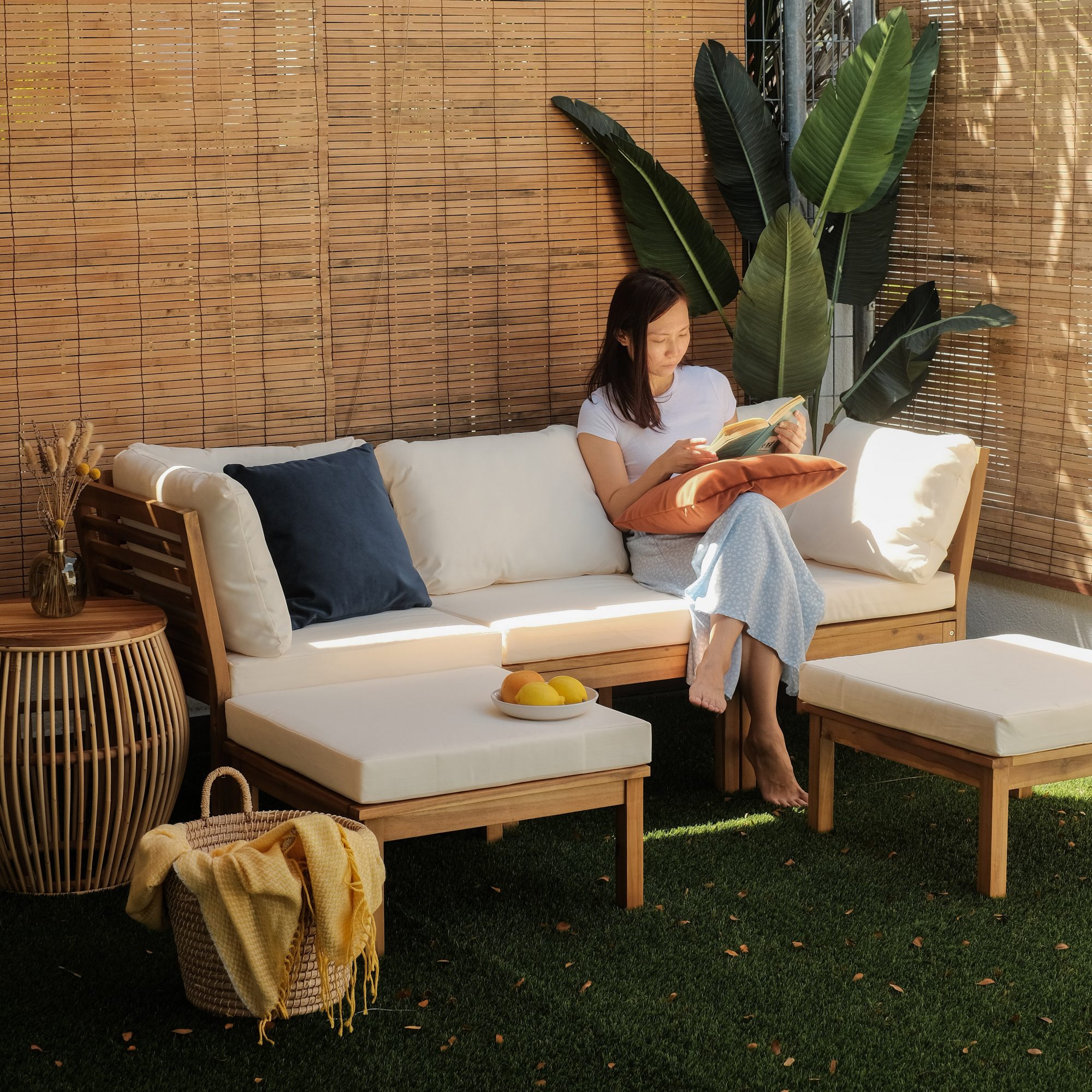 Freesia Outdoor Modular Armless Sofa