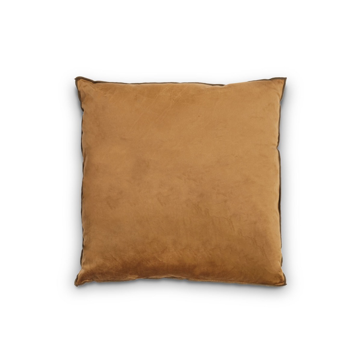 Elea Velvet Cushion 45x45 Saddle Brown
