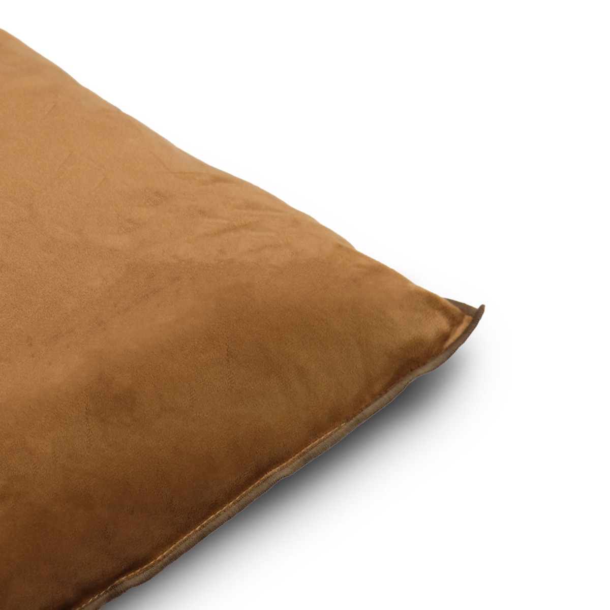 Elea Velvet Cushion 45x45 Saddle Brown