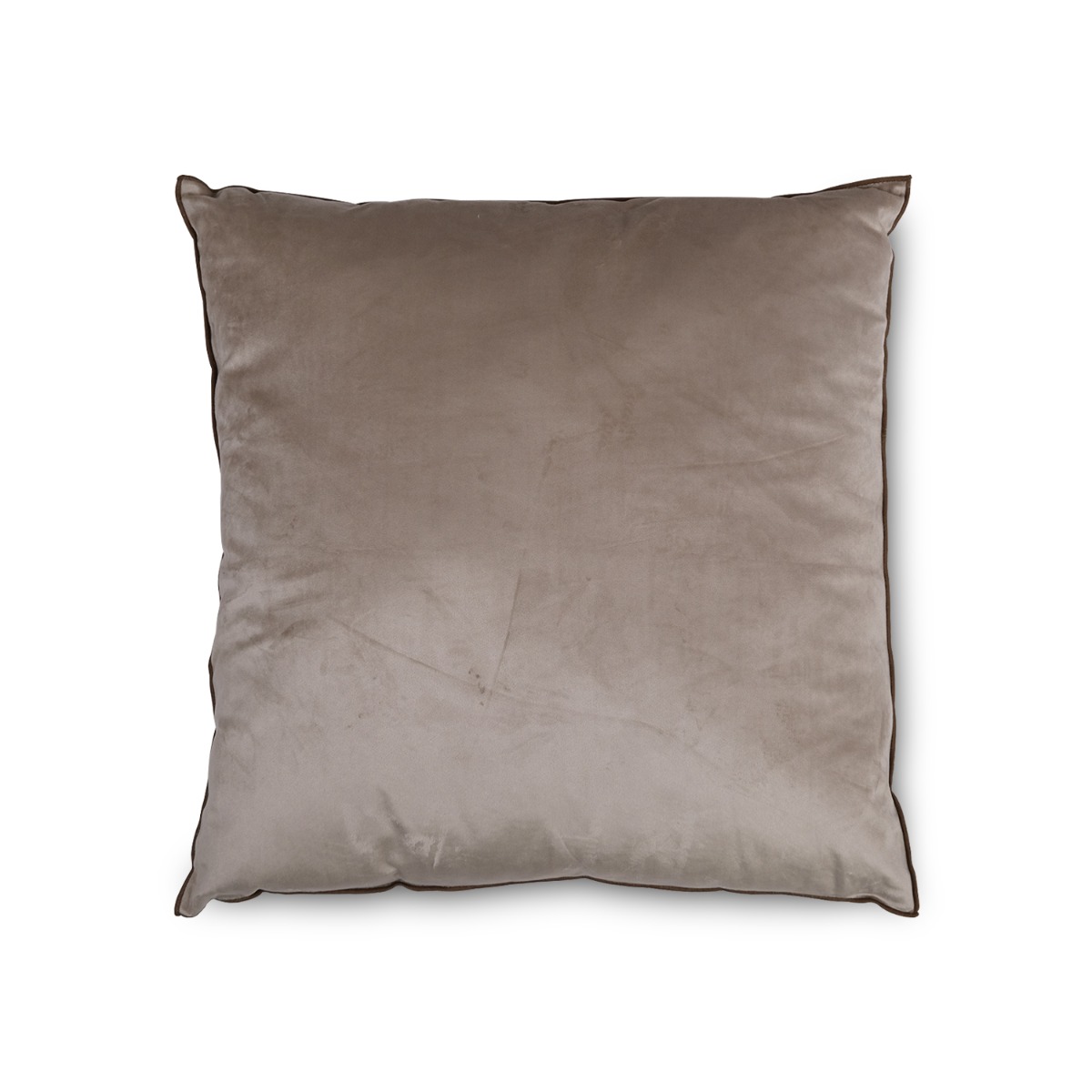 Elea Velvet Cushion 60x60 Sand Brown