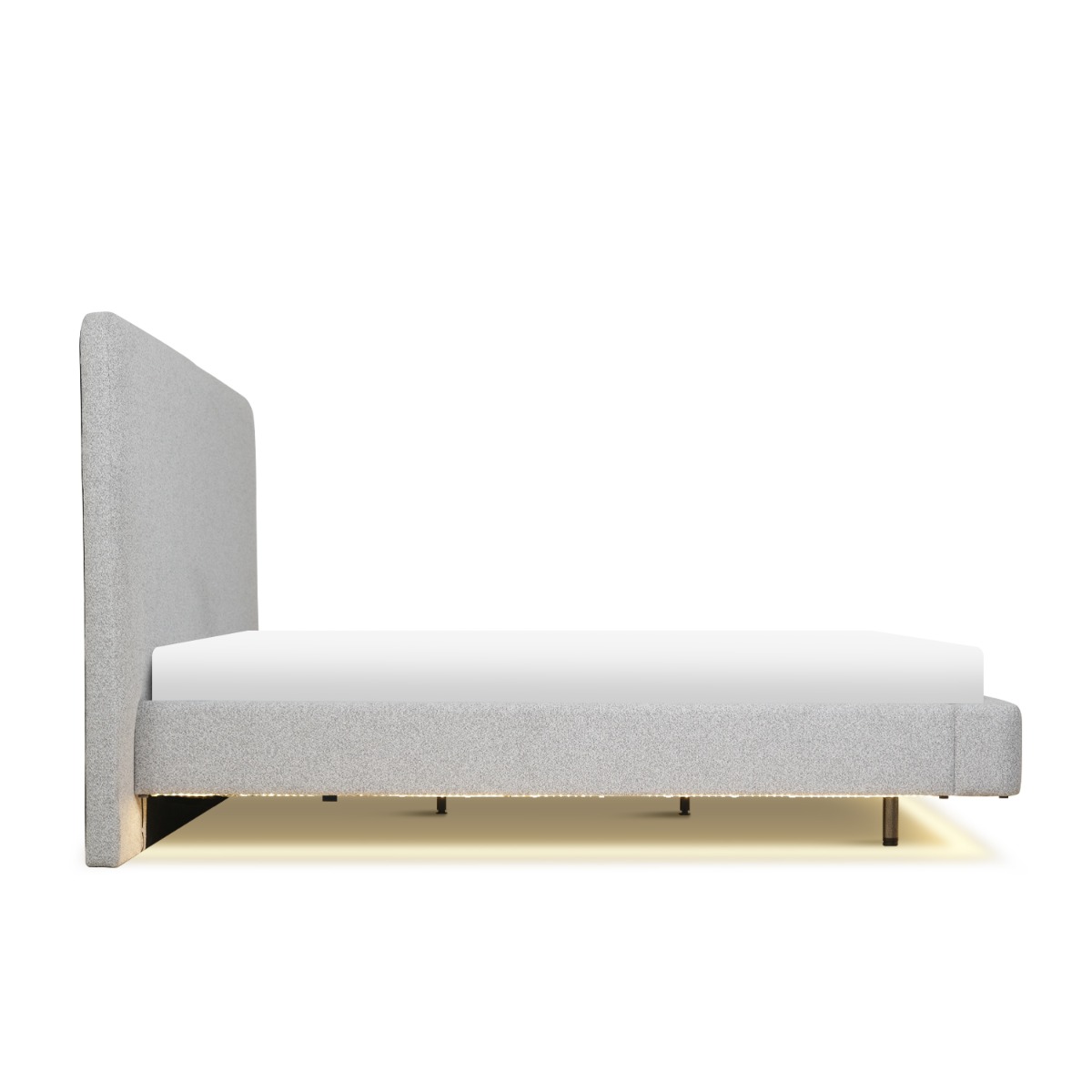 Ellington Light Grey Queen Floating Bed