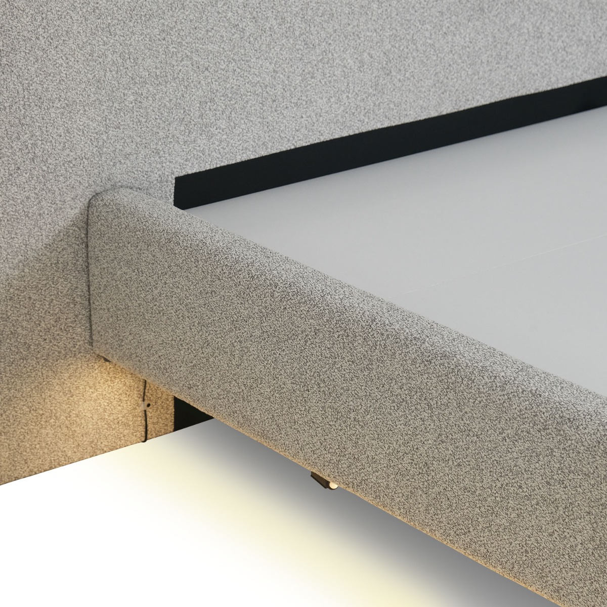 Ellington Light Grey King Floating Bed