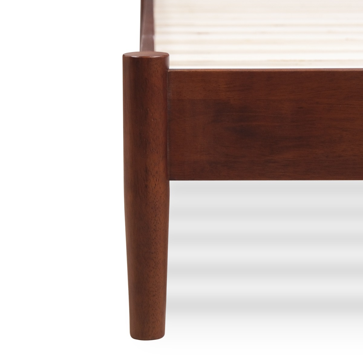 Emil Walnut Mid Century Super Single Bed