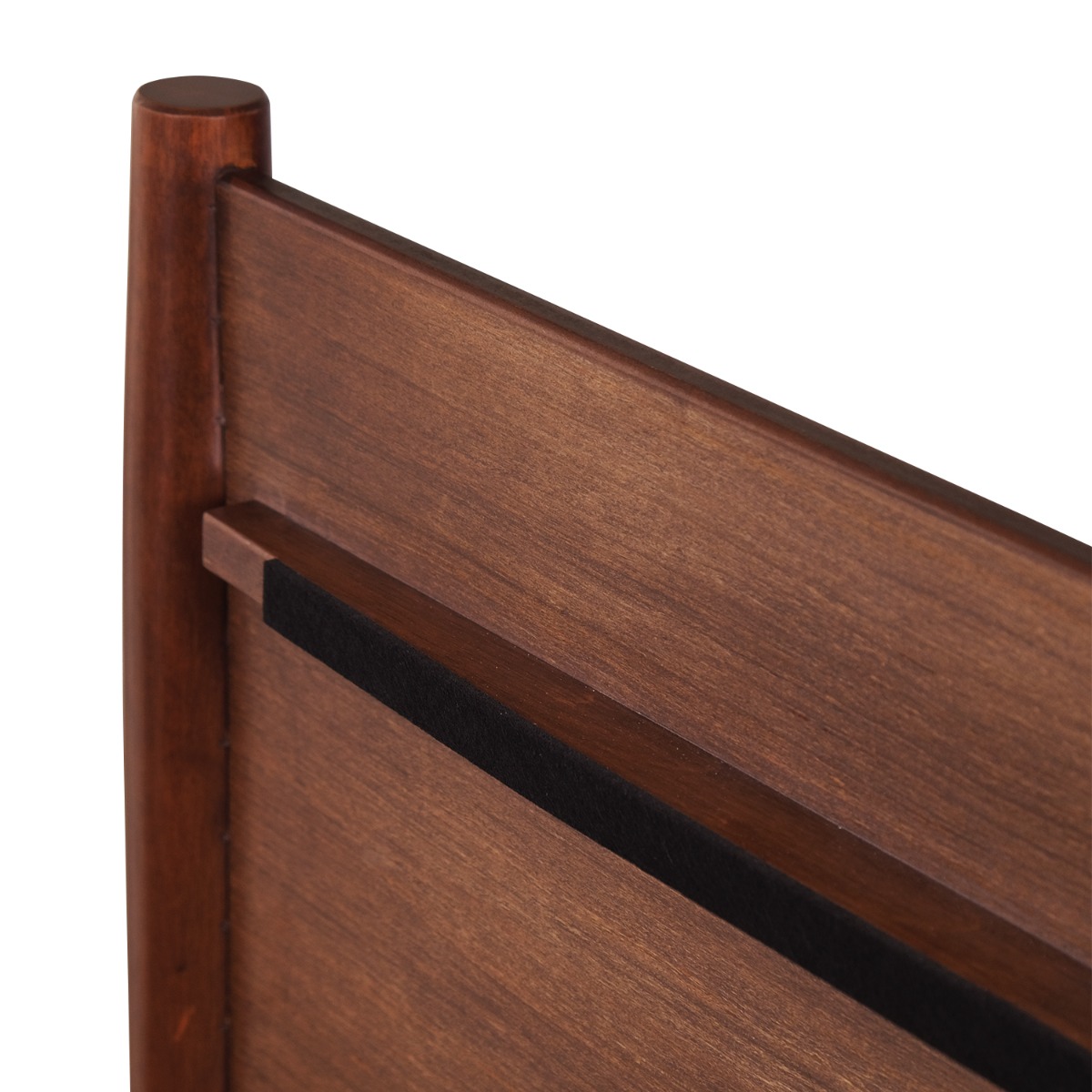 Emil Walnut Mid Century Single Bed