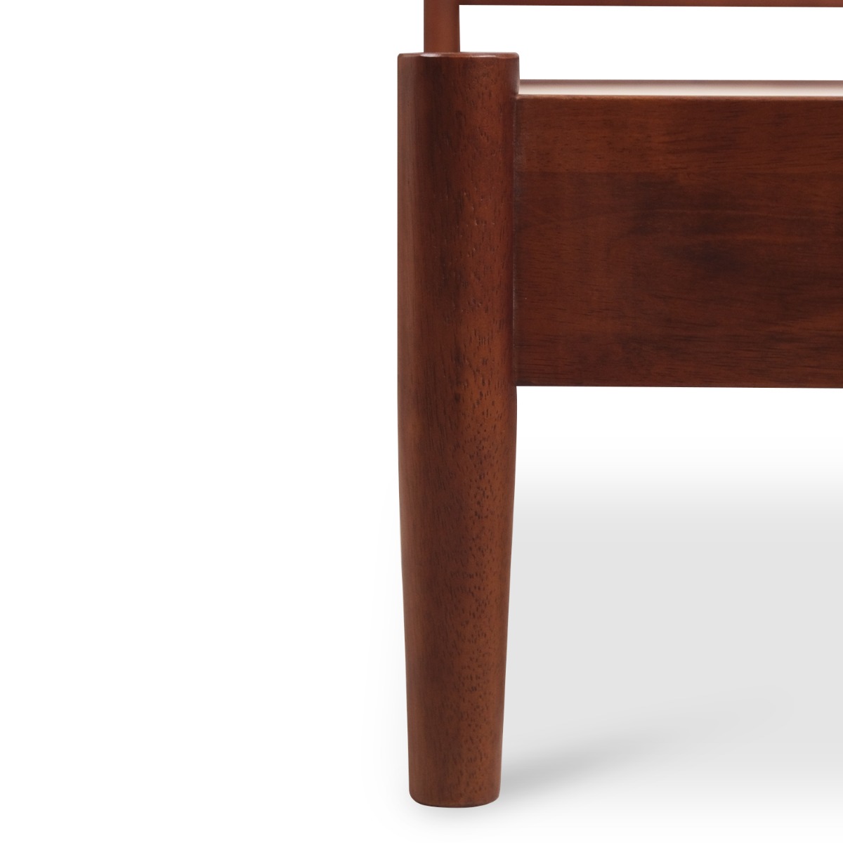 Emil Walnut Mid Century Single Bed