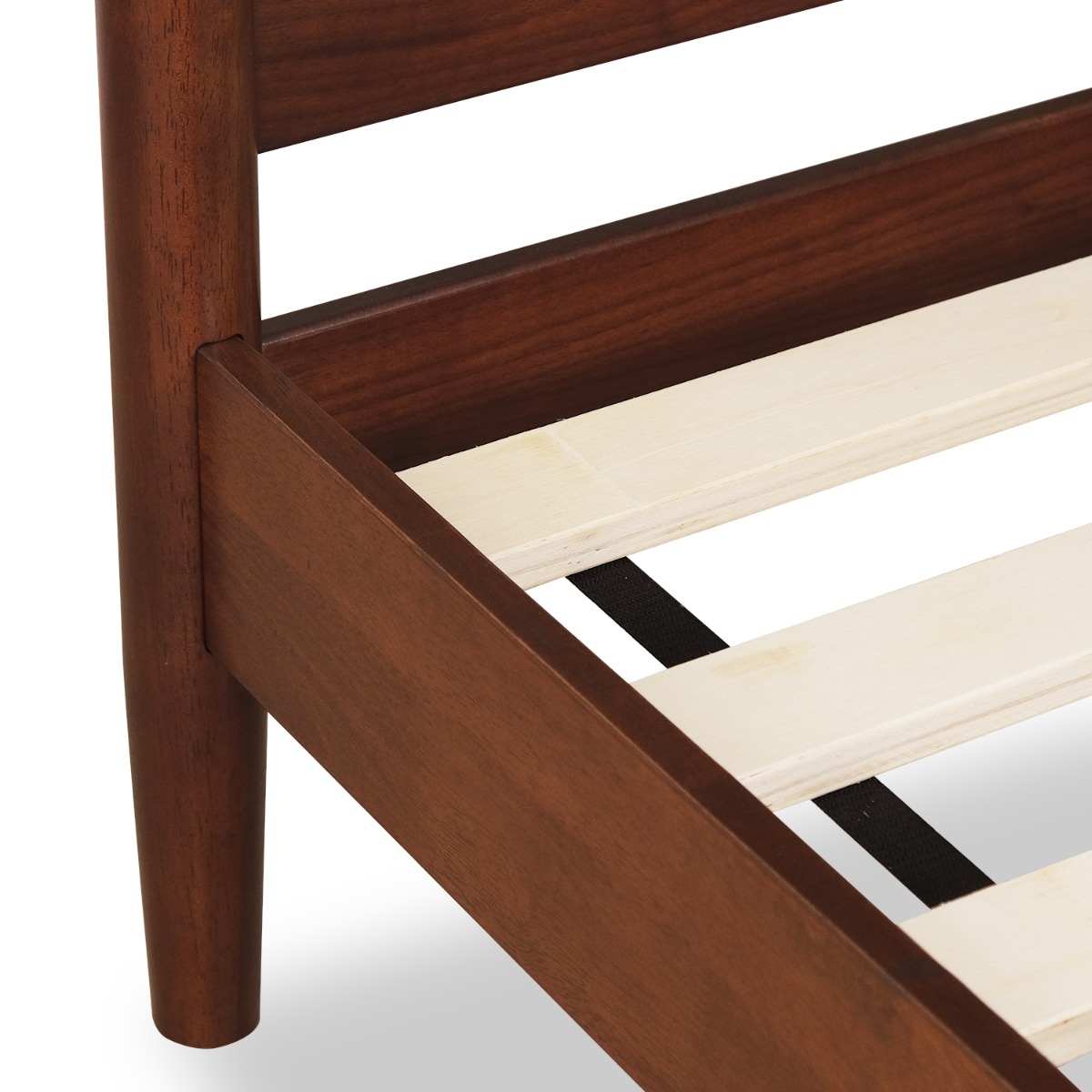 Emil Walnut Mid Century Single Bed