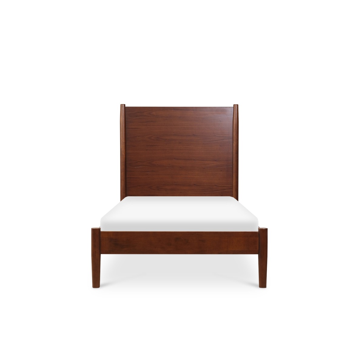 Emil Walnut Mid Century Single Bed