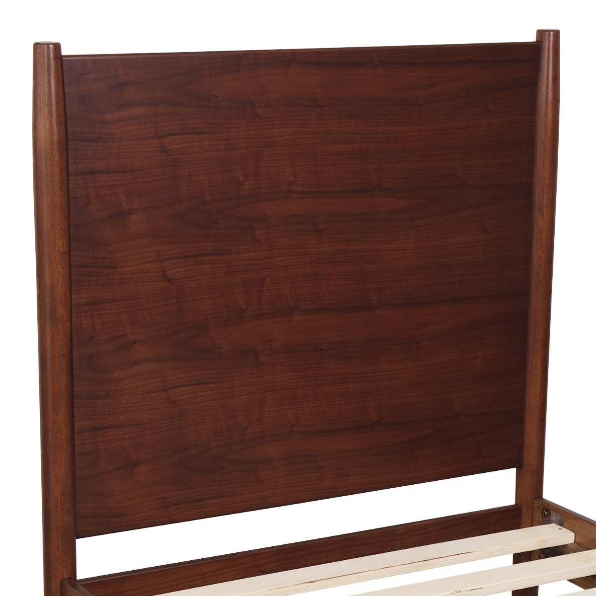 Emil Walnut Mid Century Single Bed