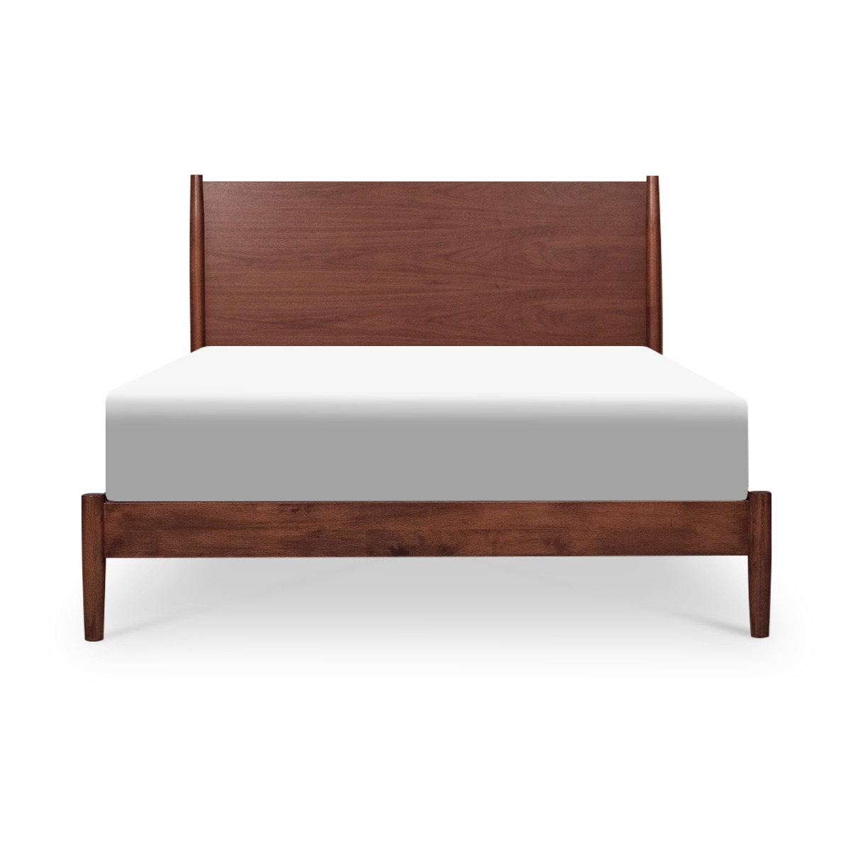Emil Walnut Mid Century King Bed