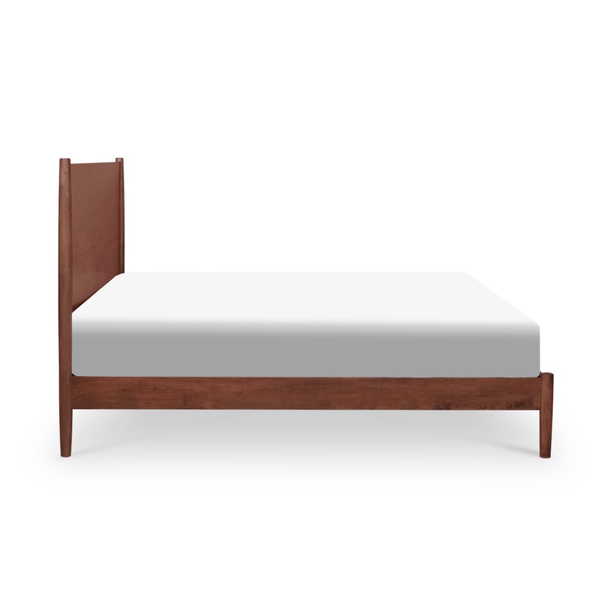 Emil Walnut Mid Century King Bed